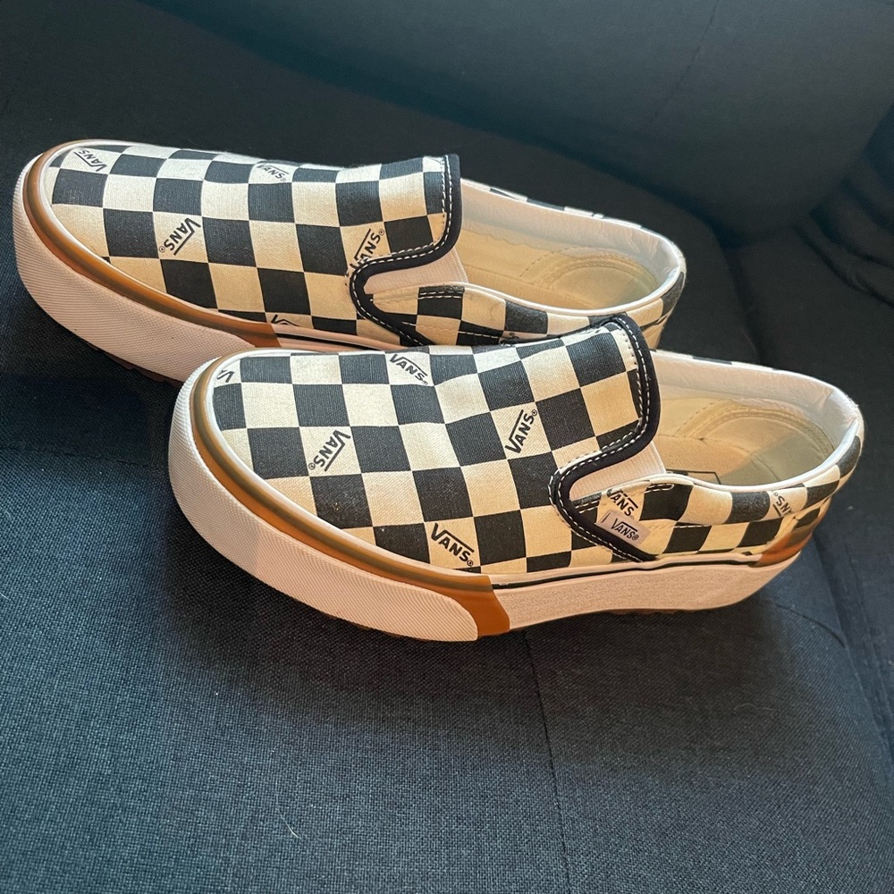 Checkered Stacked Vans